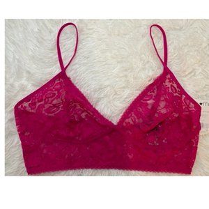 RED Inc International Concepts Women's Lace Bralette Size Small Rose RED NWT